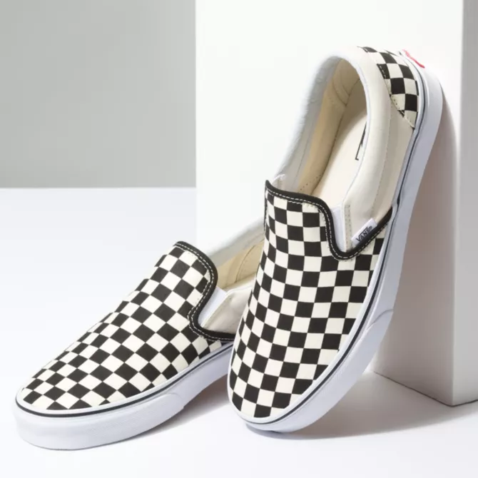 Vans carreaux slip discount on